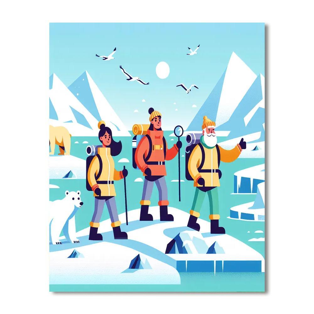 Arctic Explorer's Challenge Painting Number Kit