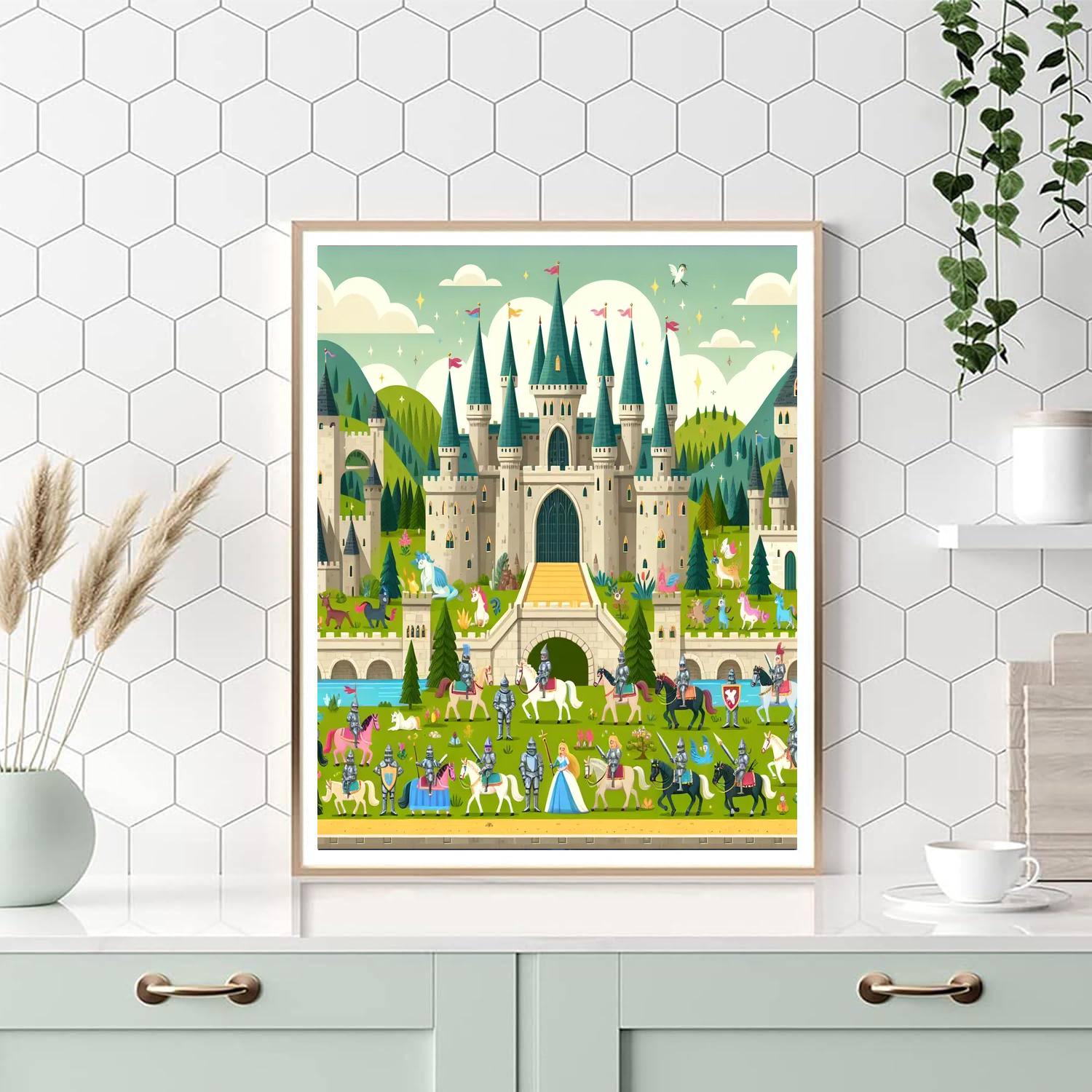 Friendly Fairy Tale Kingdom Painting Number Kit