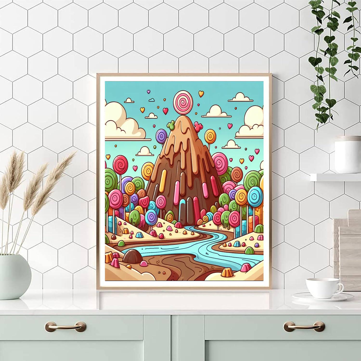 Adventure On Candy Mountain Number Painting