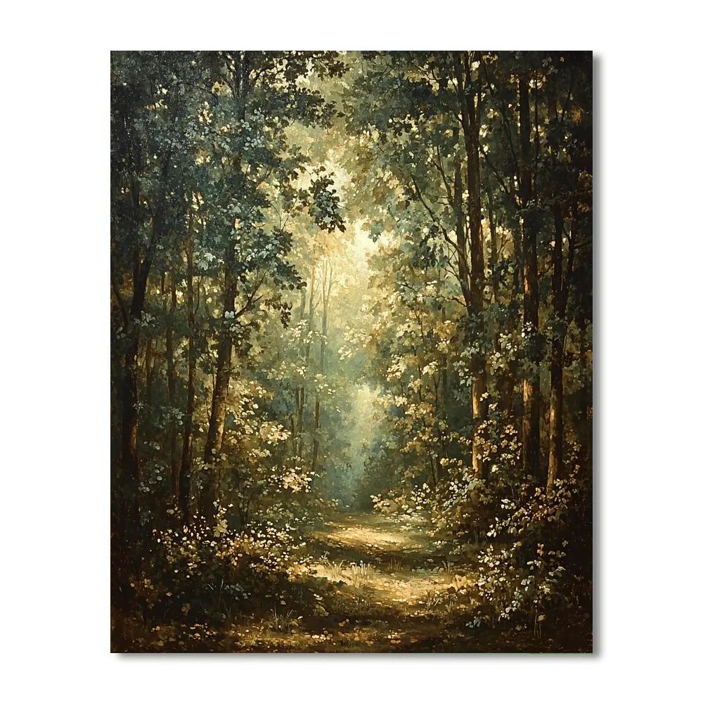 Michelangelo Inspired Forest Reverence  Paint By Color