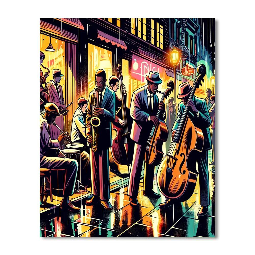 Urban Jazz Night Paint By Number