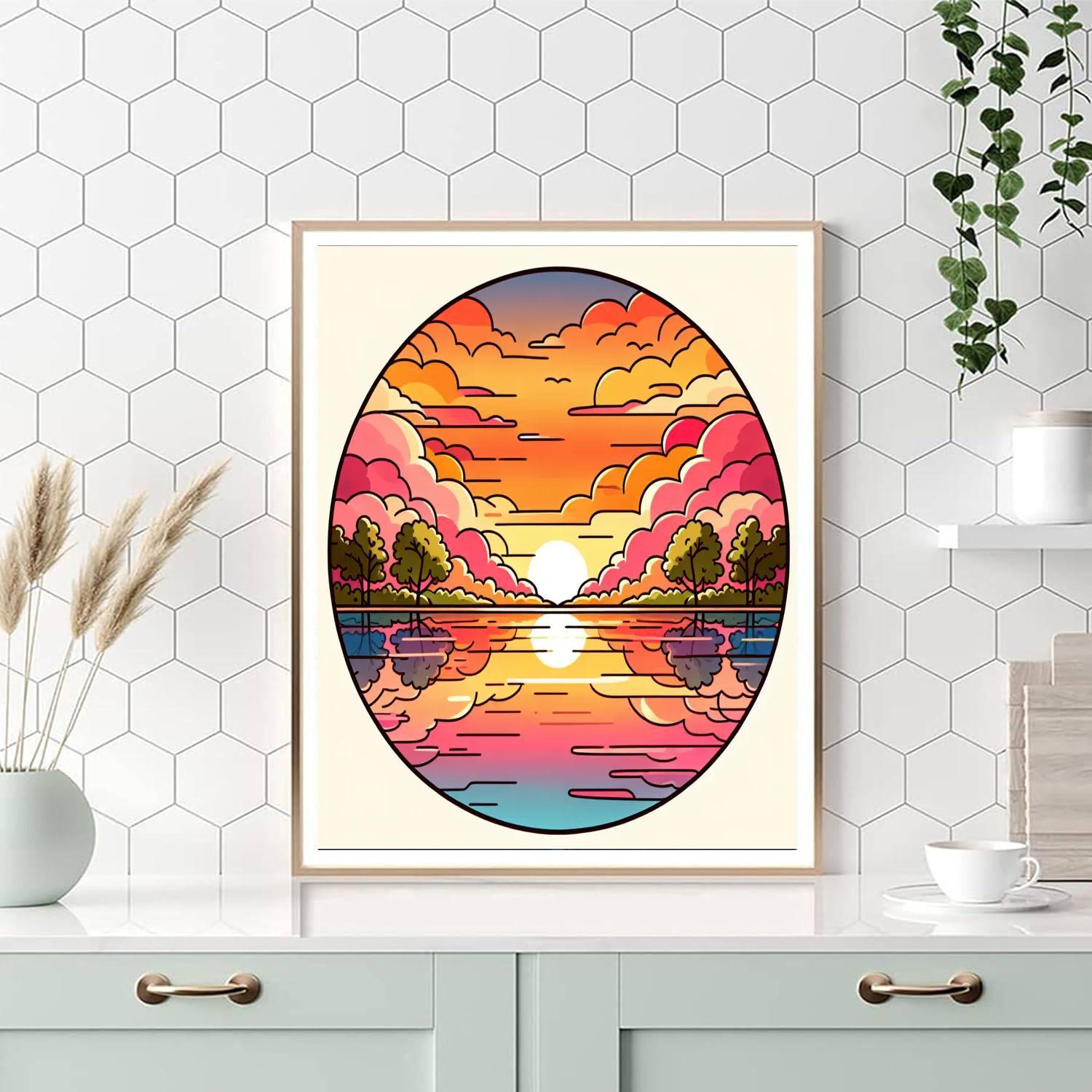 Splendid Sunsets Numbered Painting Kits