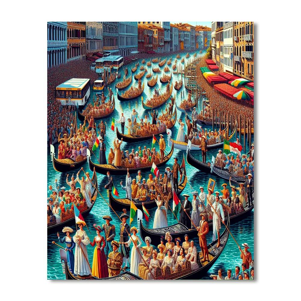 Regatta Storica - Italy Painting By Numbers Kit