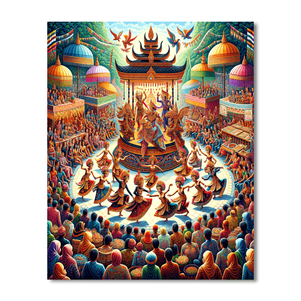 Bali Arts Festival Painting By Numbers Kit