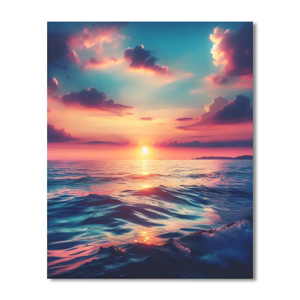 Nautical Sunset Serenity Paint By Number