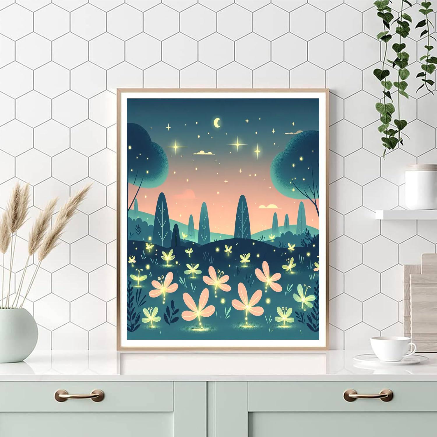 Fanciful Firefly Festival Painting By Numbers Kit