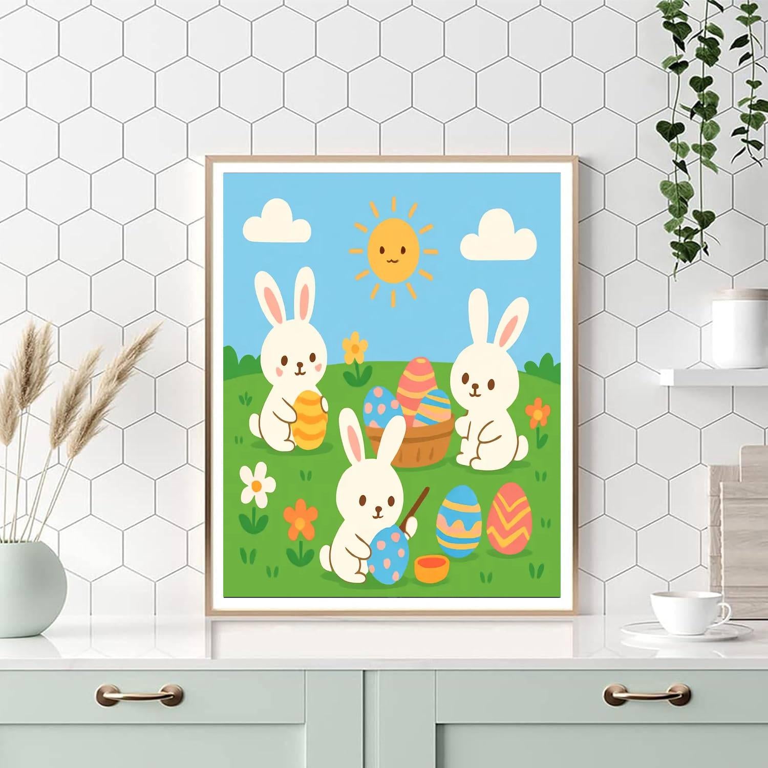 Easter Egg Festival Painting By Numbers Kit