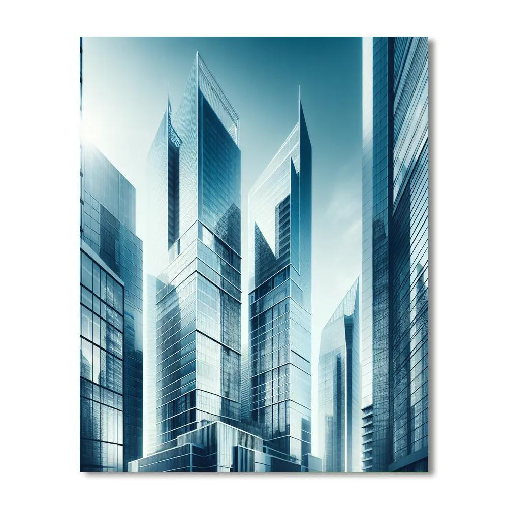Modern Architectural Marvels Painting By Numbers Kit