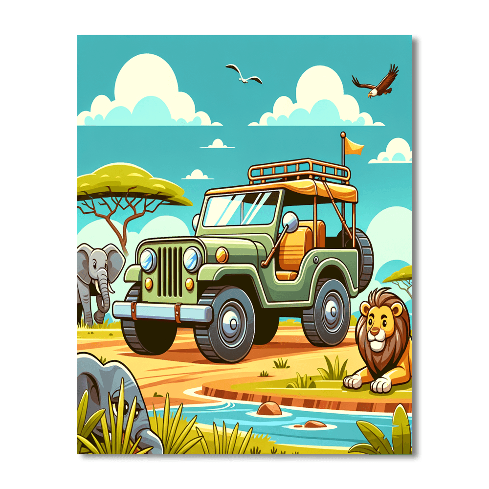 Safari Jeep Expedition Paint By Color