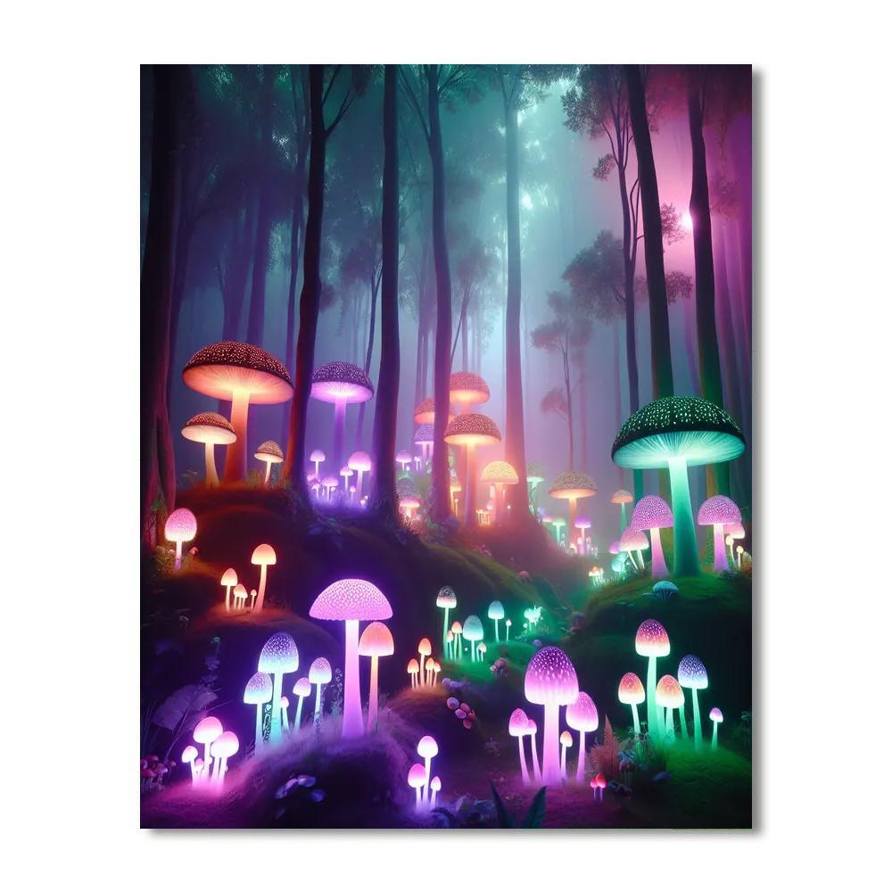 Dreamy Forest Fantasy Number Painting