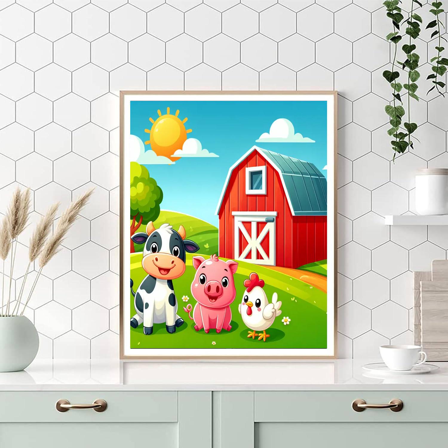 Fantastic Farm Adventures DIY Paint By Numbers