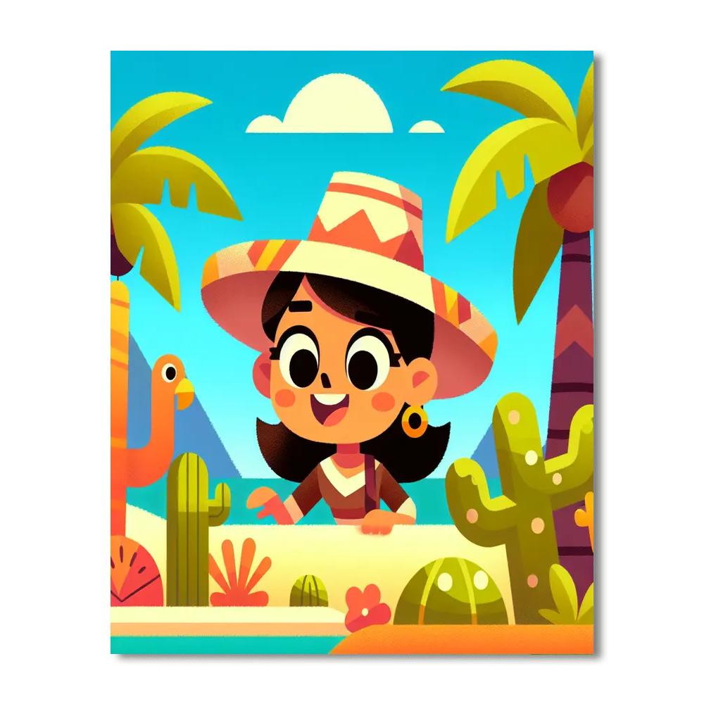 Mystical Island Adventure Paint By Numbers Art