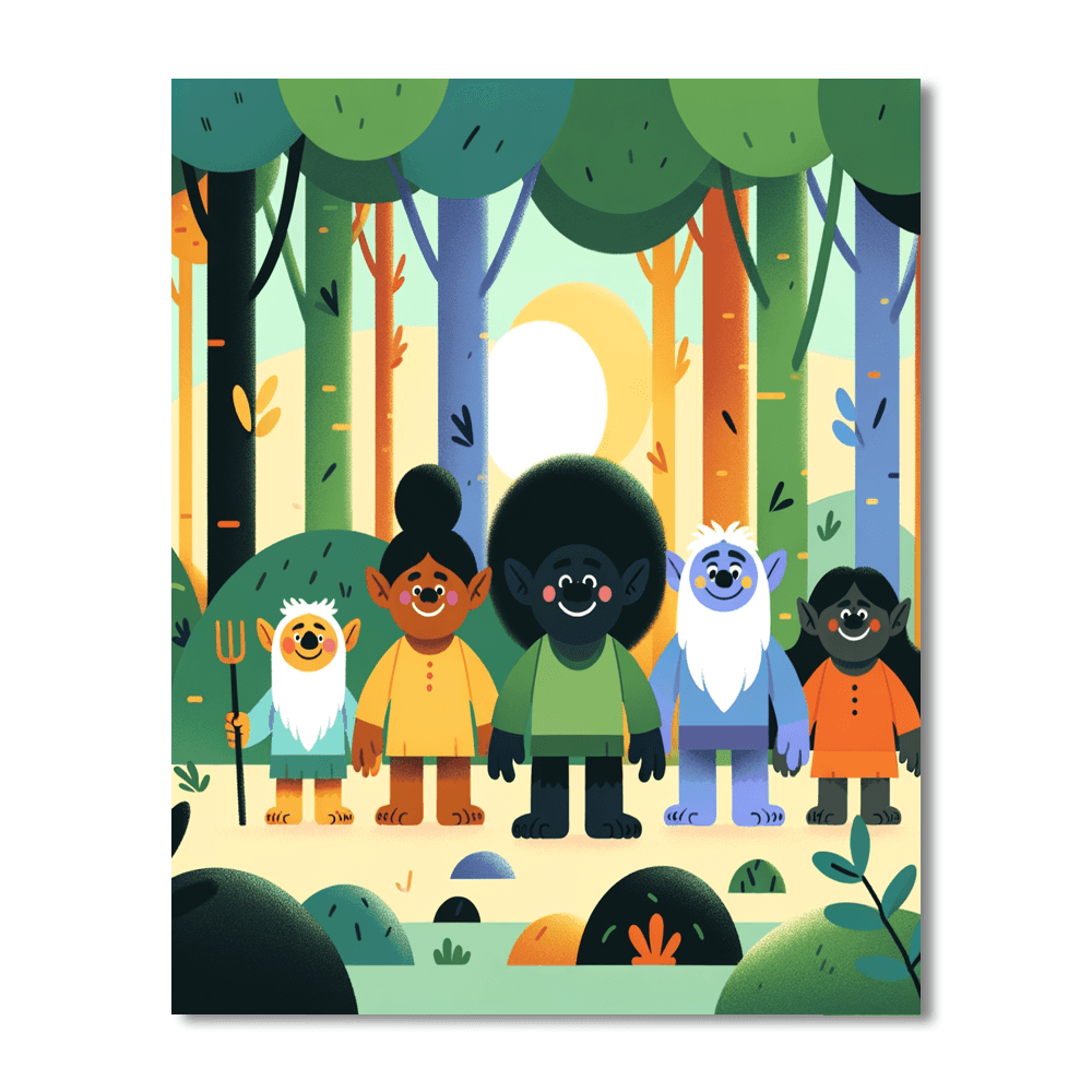 Friendly Troll’s Forest Paint By Color