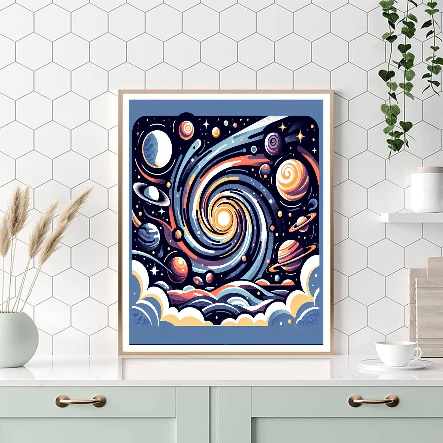Space-time Journey DIY Paint By Numbers