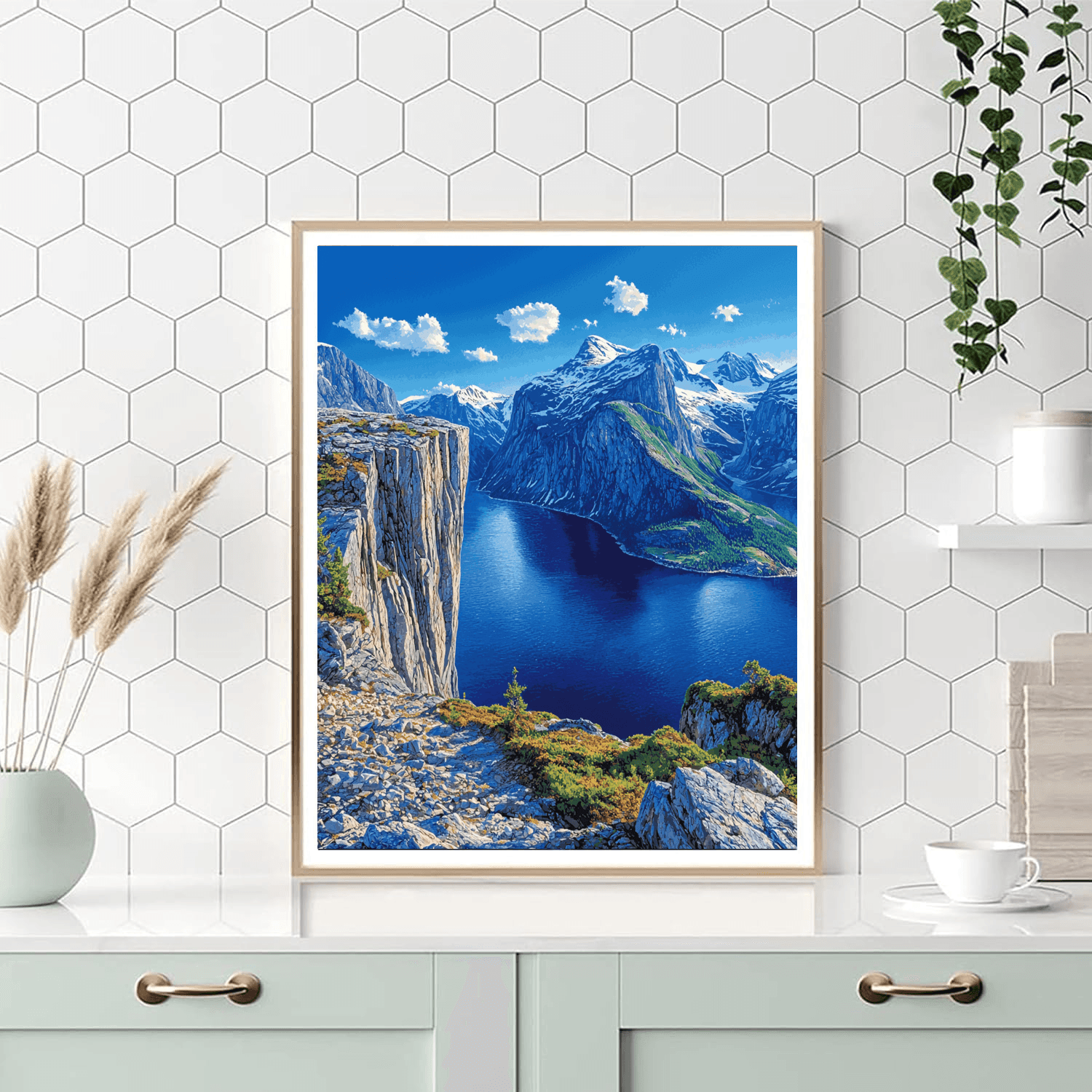 Trolltunga, Norway Painting Number Kit