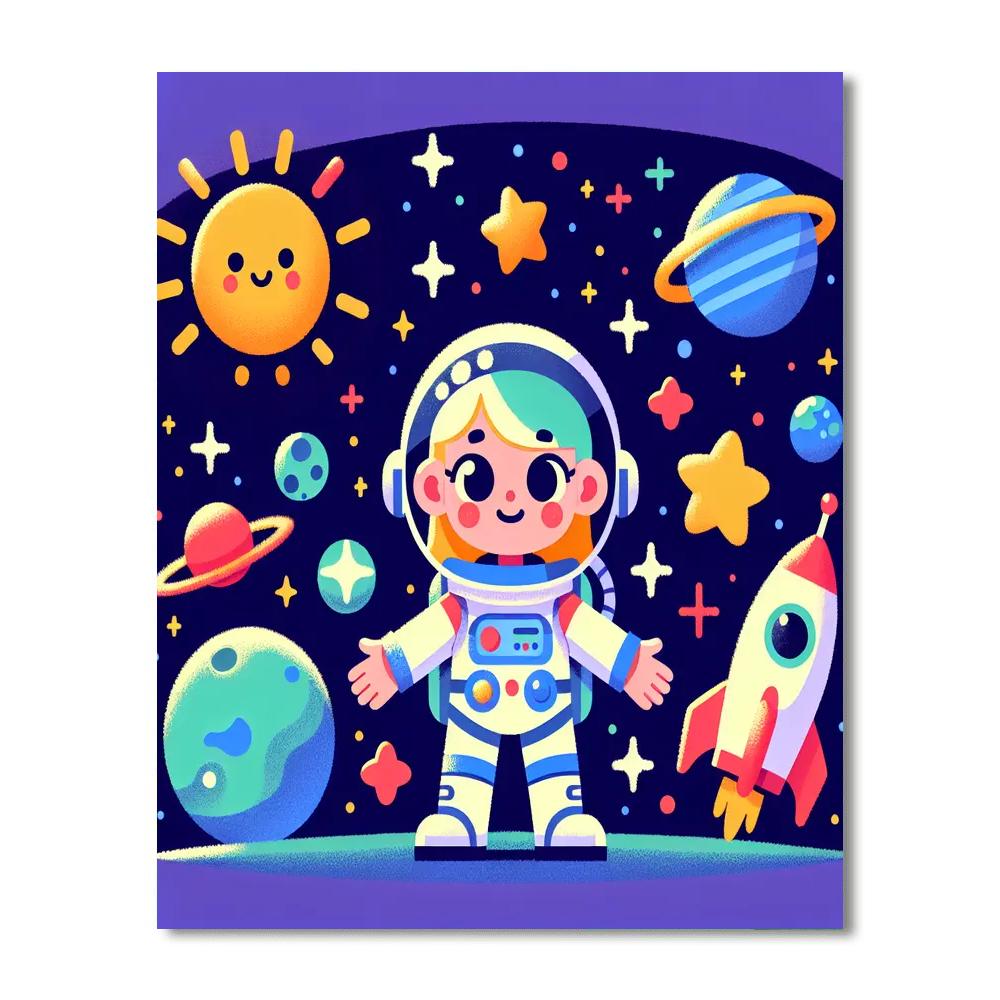Galactic Explorer's Odyssey DIY Paint By Numbers