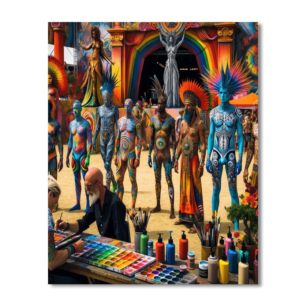 World Bodypainting Festival DIY Paint By Numbers