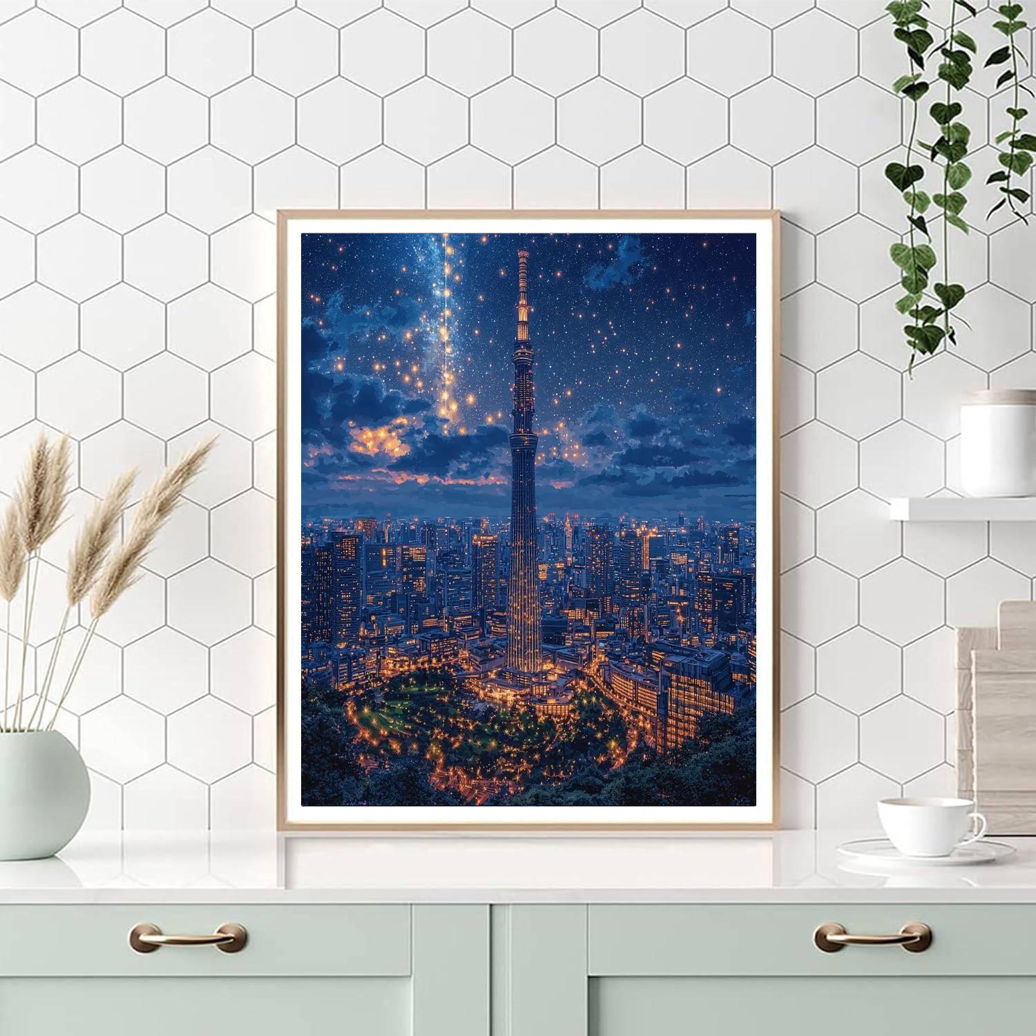 Tokyo Skytree Paint By Numbers