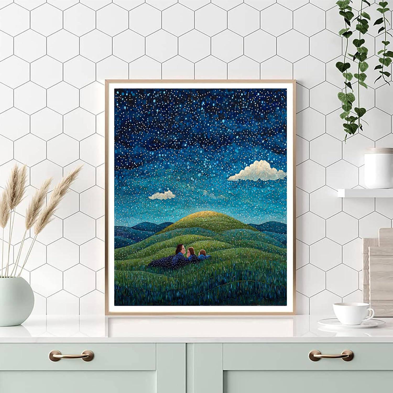Mommy And Me Under The Stars Paint By Numbers Art