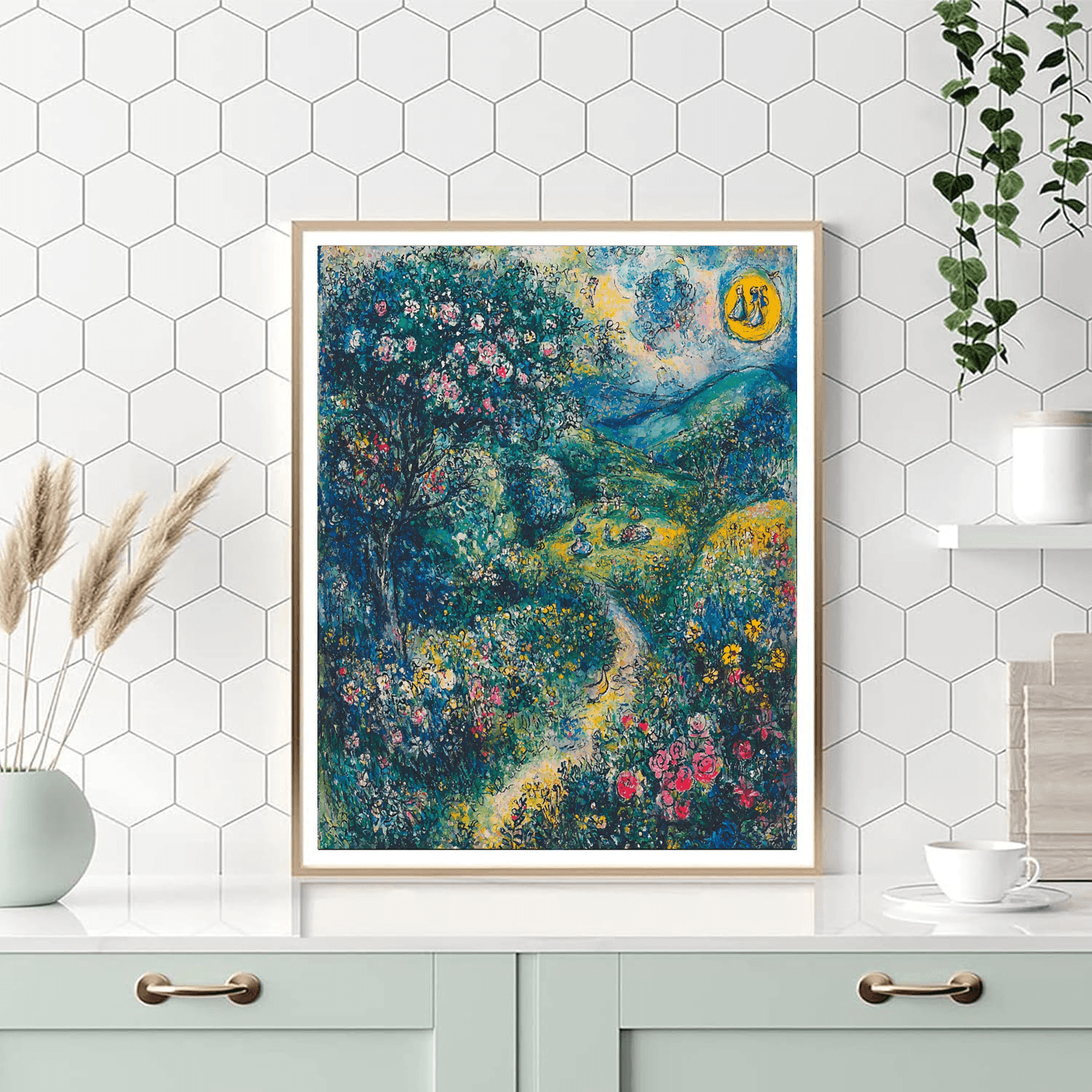 Marc Chagall Inspired Fantasy Meadow  DIY Paint By Numbers