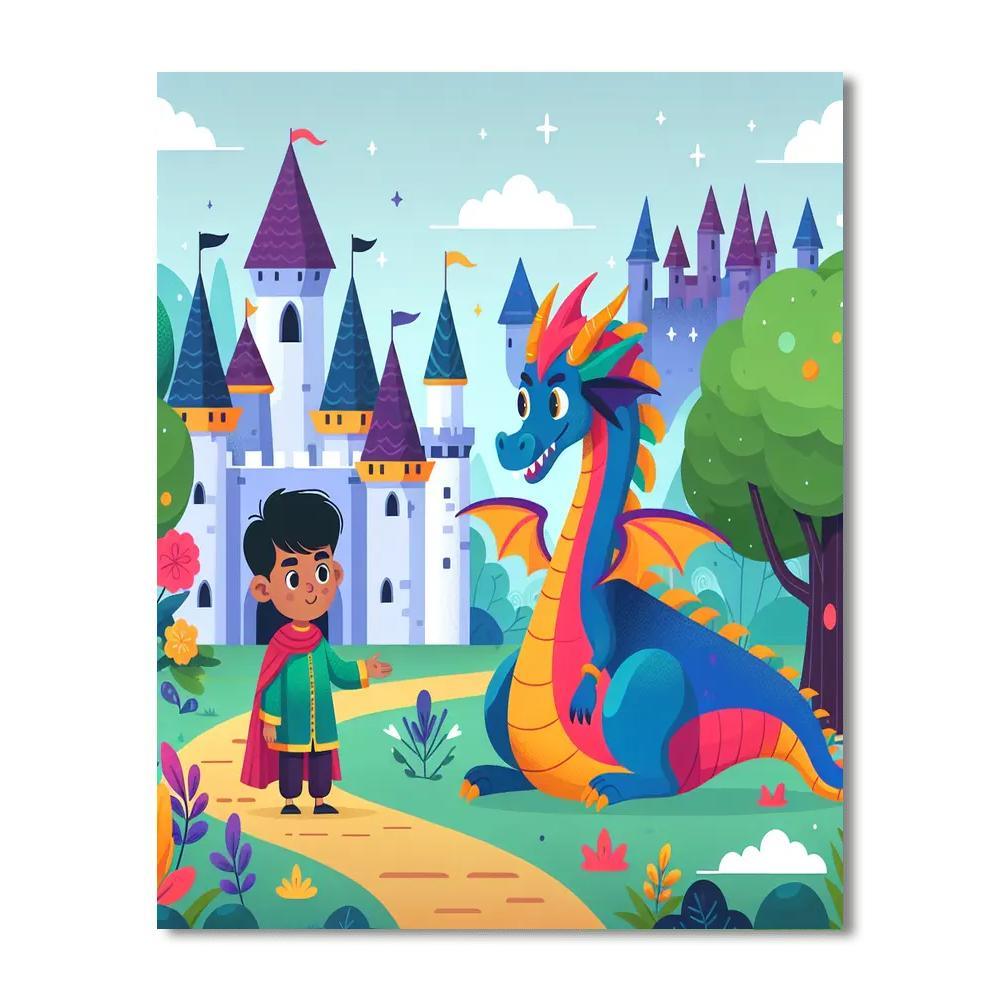 Dragon's Realm Adventure Paint By Number