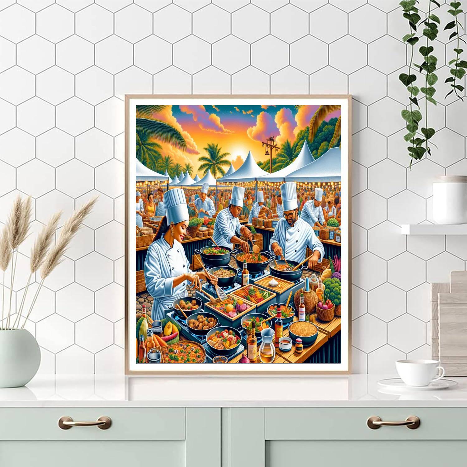 Barbados Food And Rum Festival - Barbados DIY Paint By Numbers