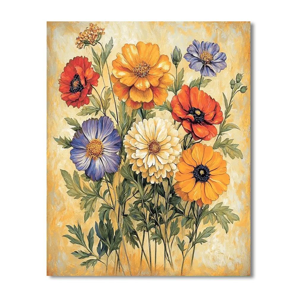 Leonardo Da Vinci Inspired Lush Gardens  Paint By Numbers Art