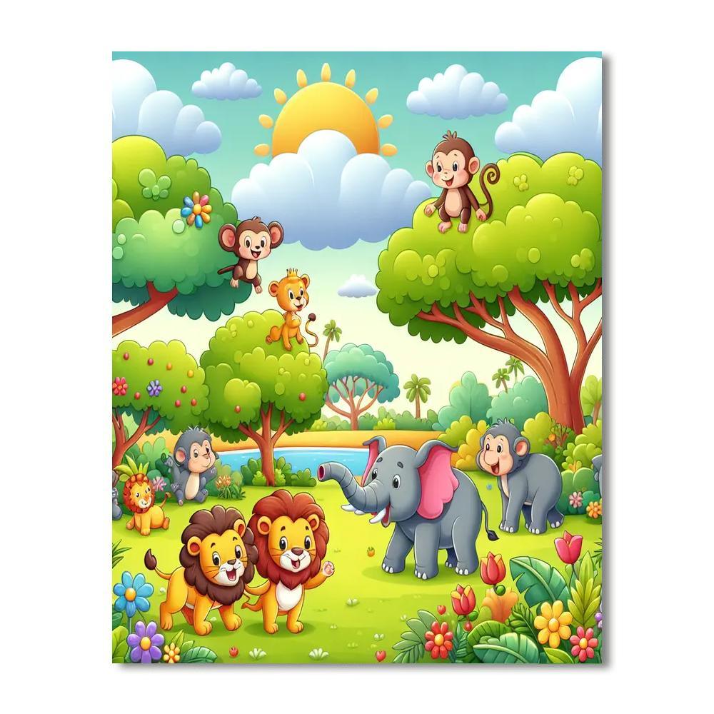 Animal Kingdom Quest Paint By Number