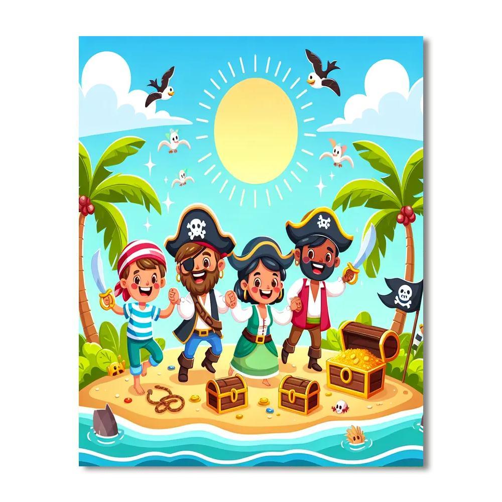 Fantasy Island Explorers Paint By Numbers