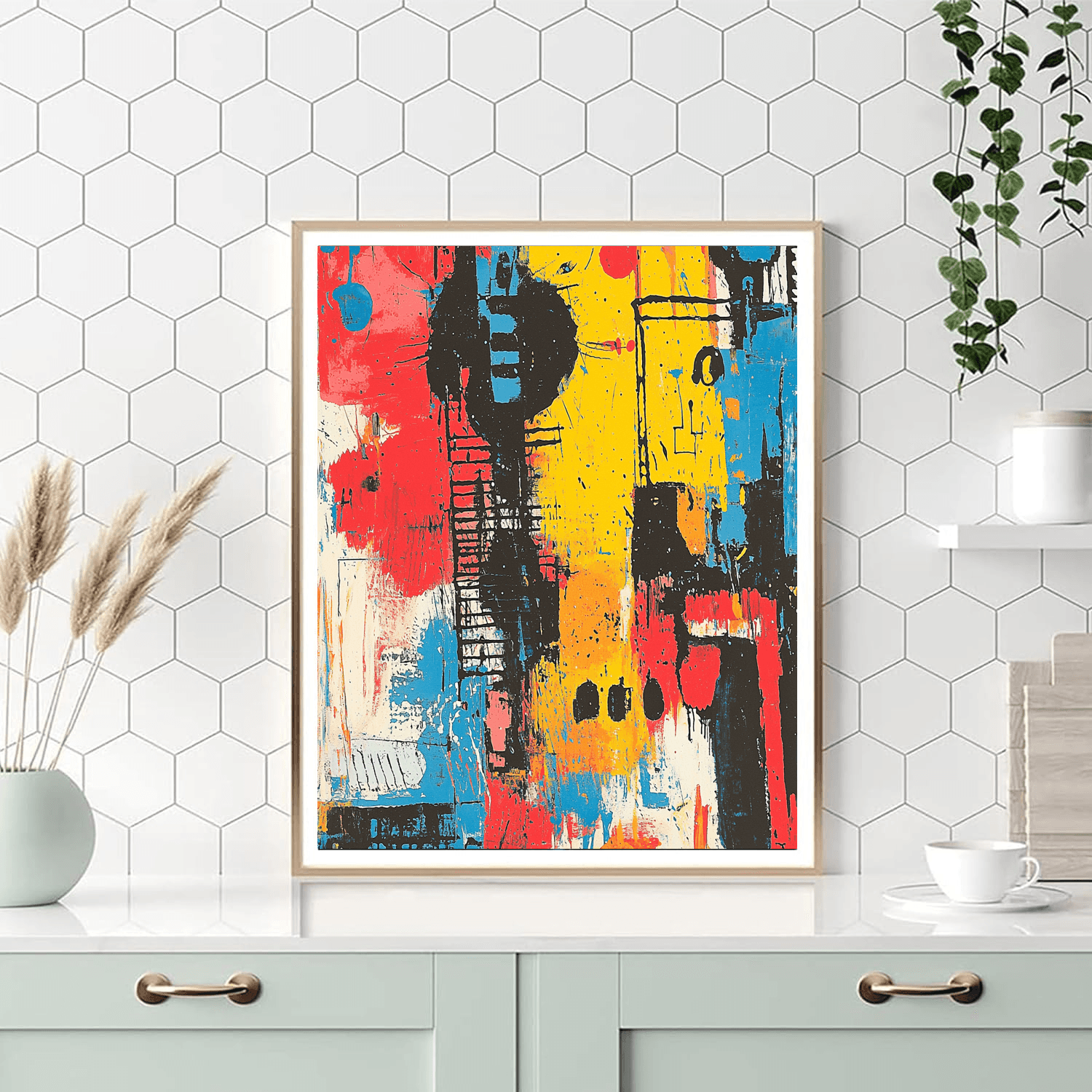 Jean-Michel Basquiat Inspired City In Motion  DIY Paint By Numbers