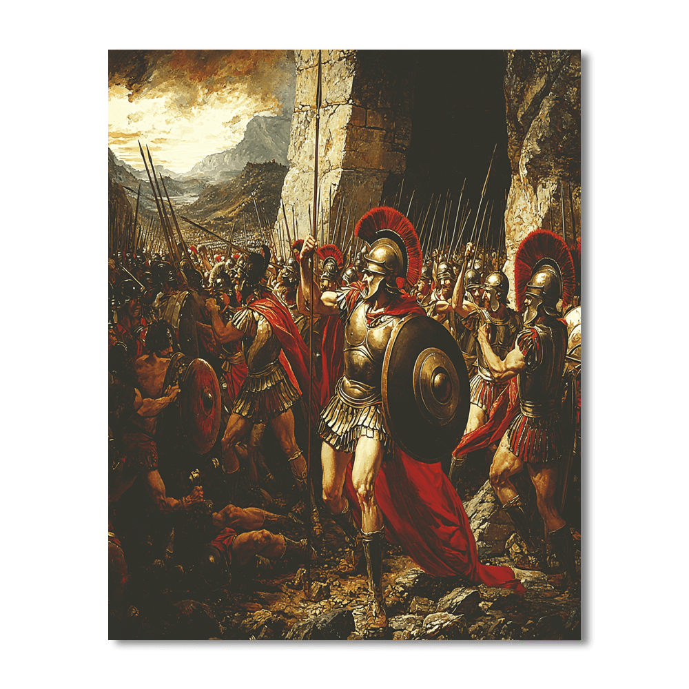 Jacques-Louis David Inspired Historic Battle Scene  Paint By Numbers Kits