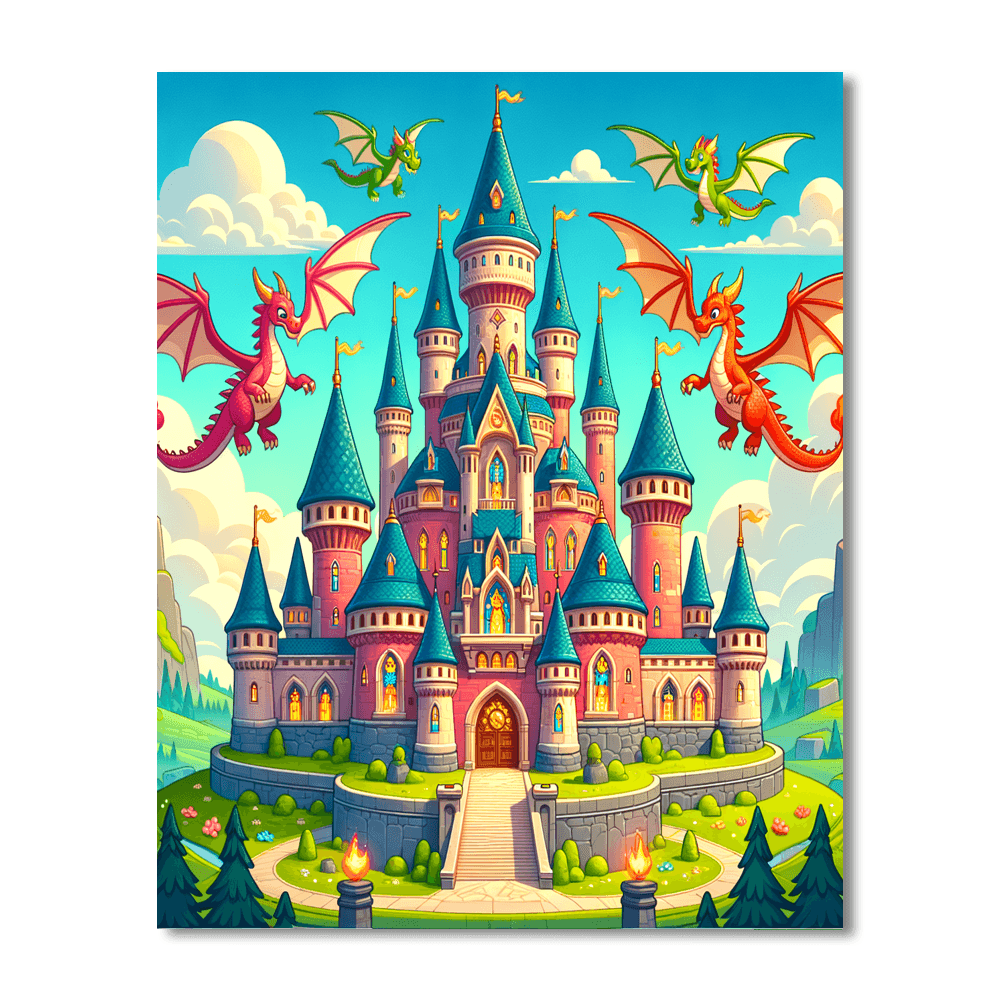 Magic Castle Quest DIY Paint By Numbers