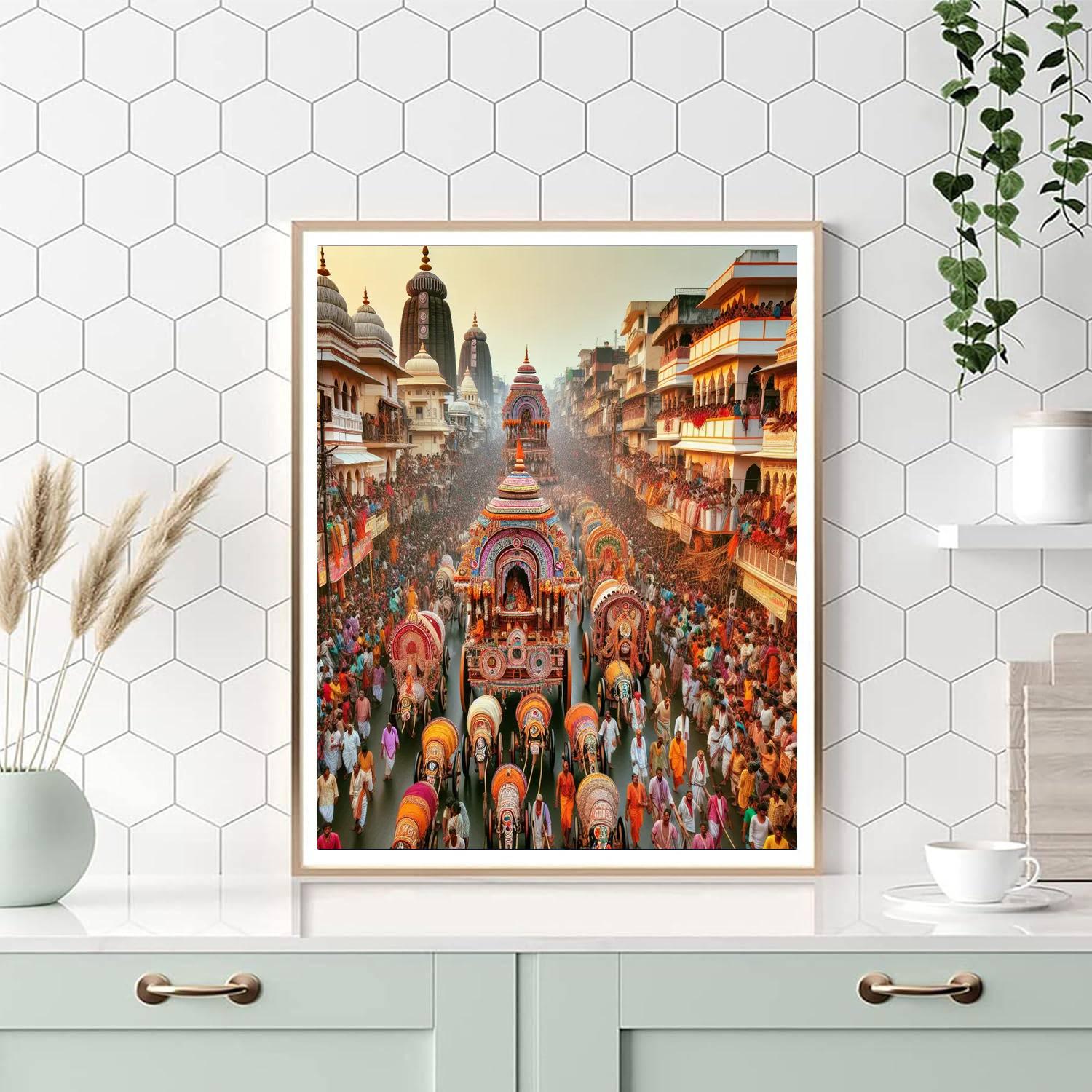 Rath Yatra Festival - India Numbered Painting Kits