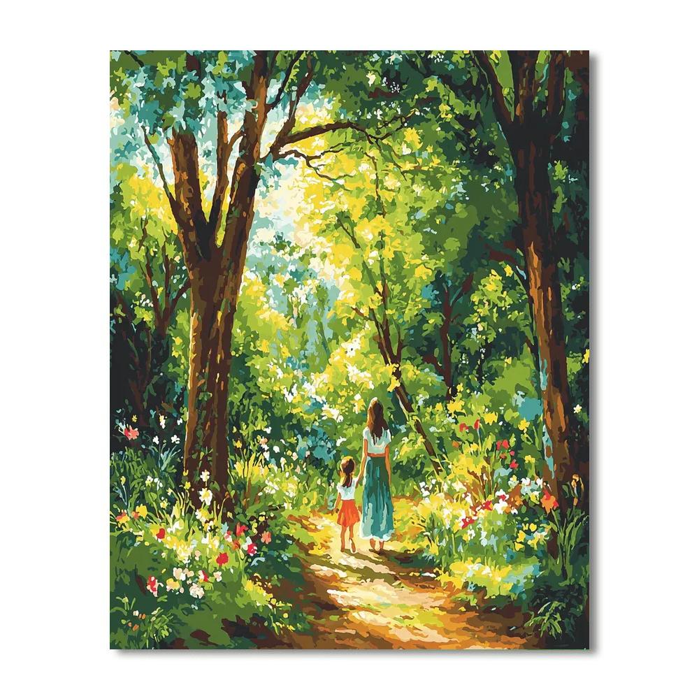 Nature's Little Explorer Number Painting