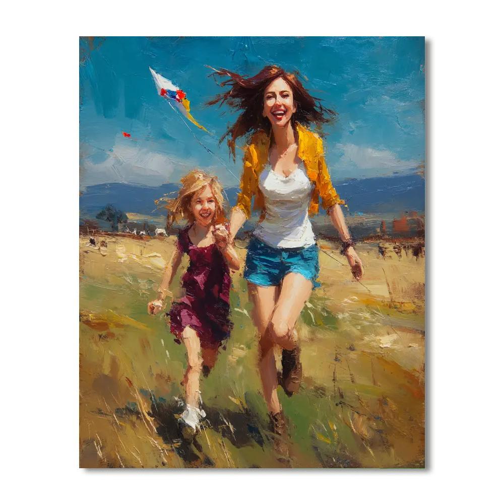 Kite Flying In The Breeze Paint By Number