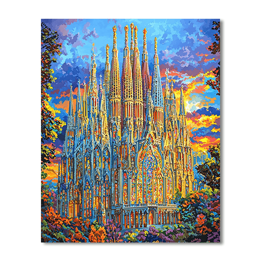 La Sagrada Familia - Spain Number Painting