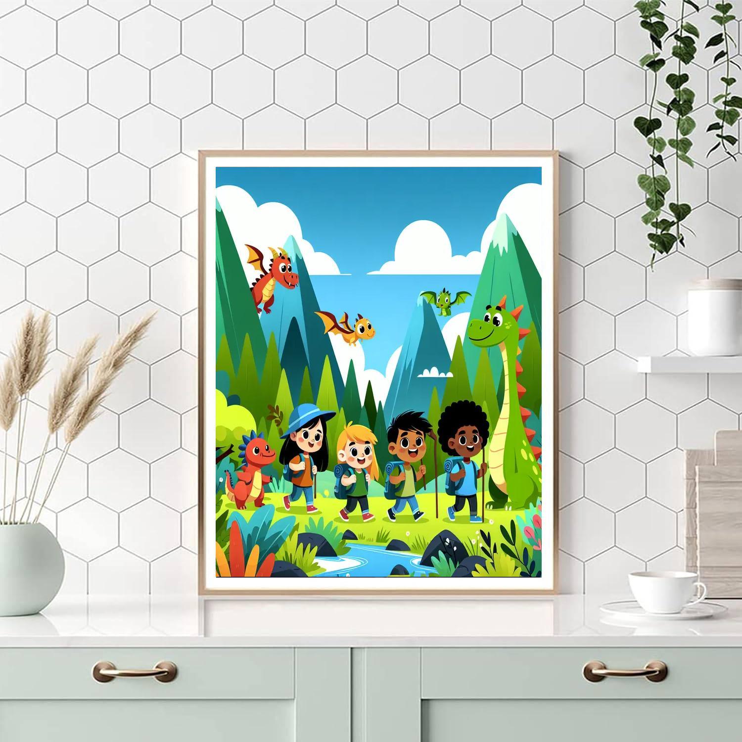 Dragon's Valley Adventure Paint By Numbers Kits