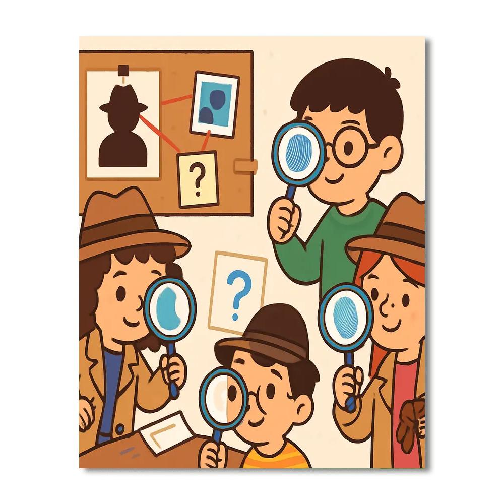 Super Sleuth Detective Club Numbered Painting Kits