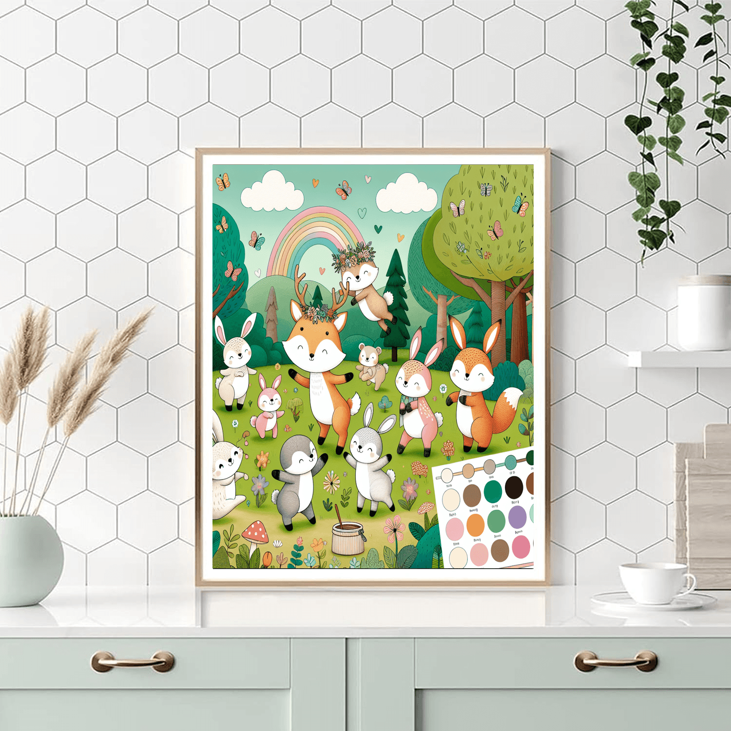 Merry Woodland Friends Painting By Numbers Kit