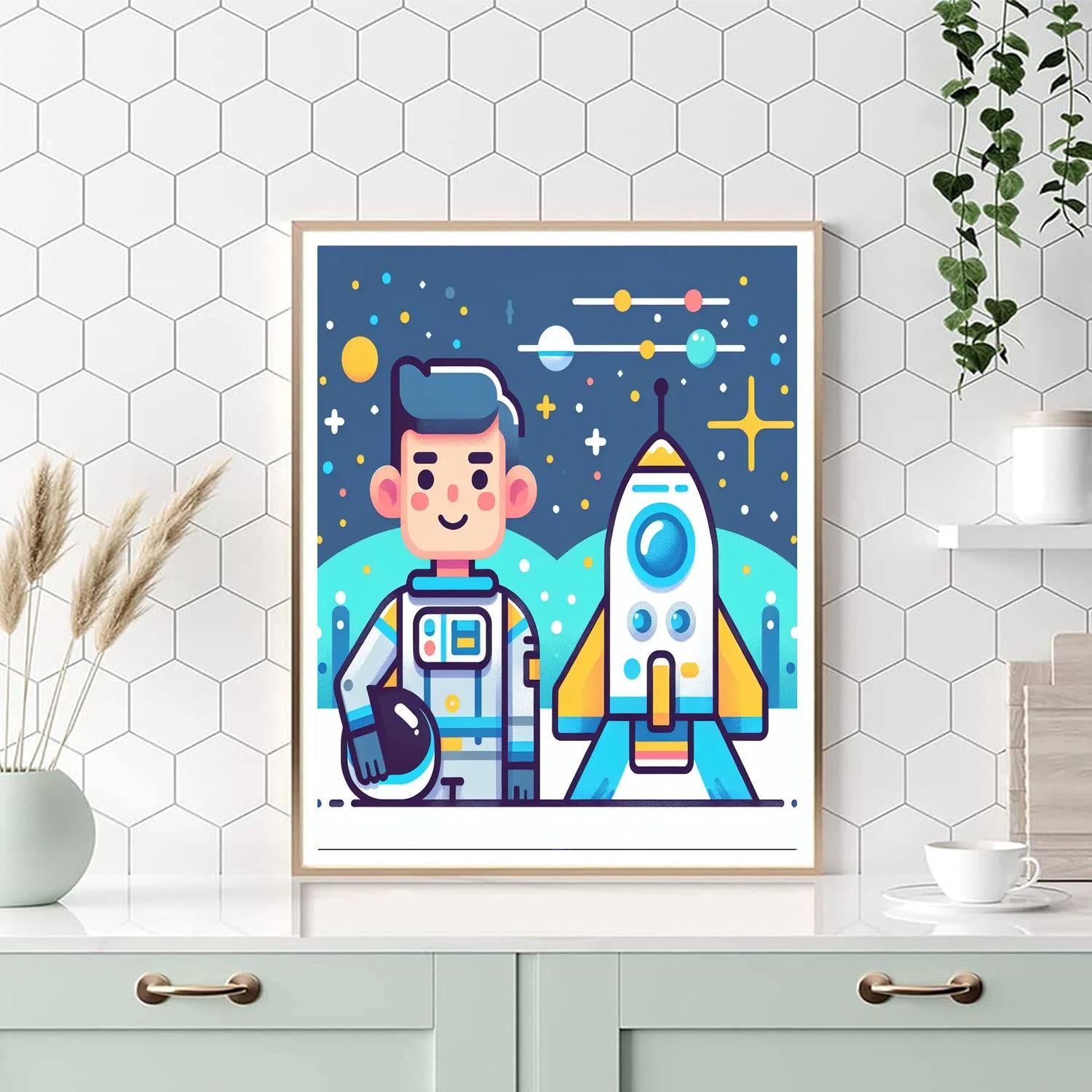 Adventure In Space Galaxy Paint By Numbers Art
