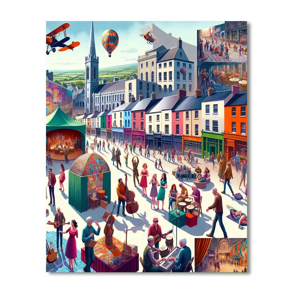 The Galway International Arts Festival - Galway, Ireland Number Painting