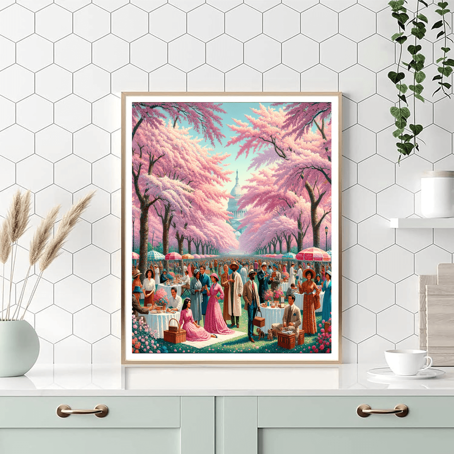 Vancouver Cherry Blossom Festival Painting By Numbers Kit