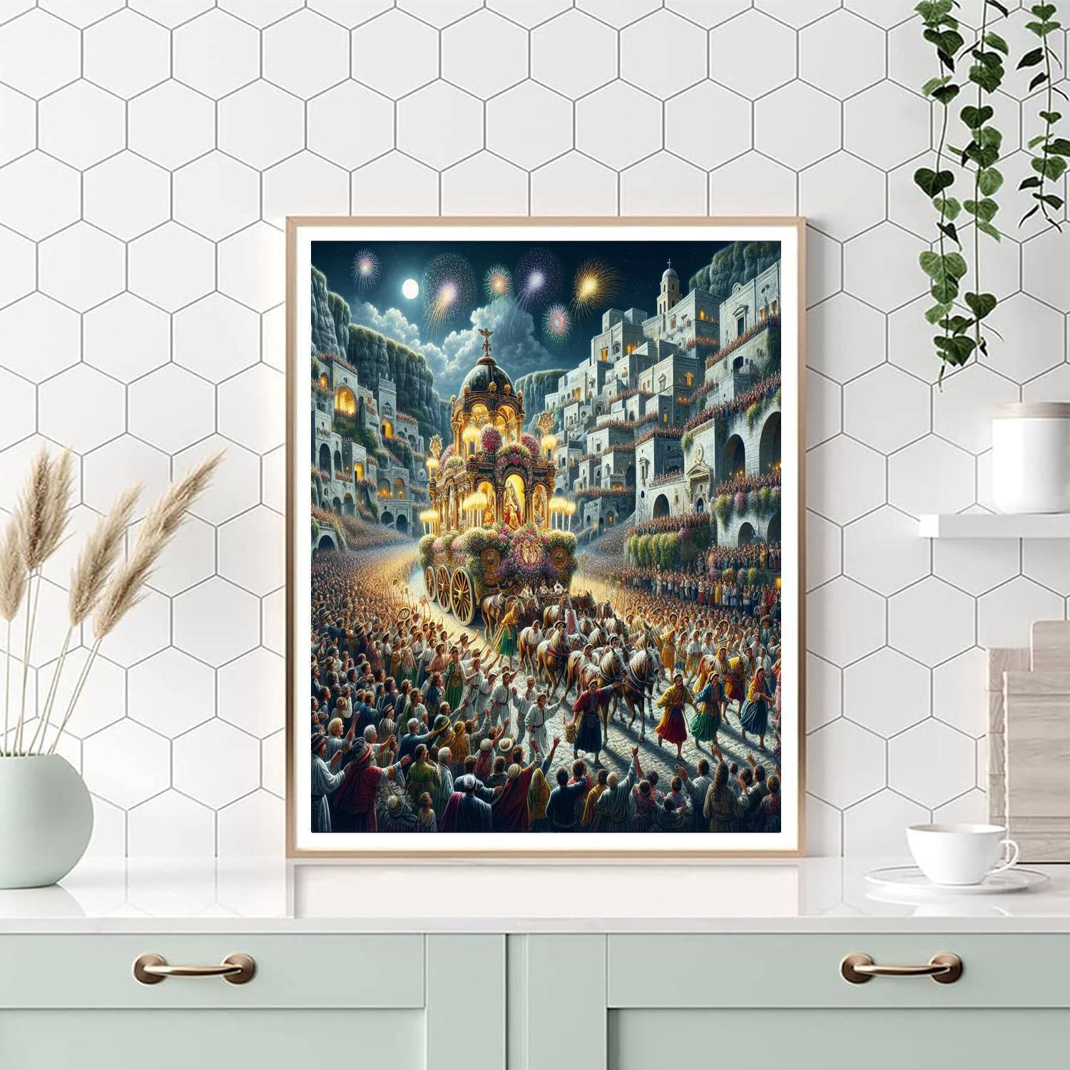 Festa Della Madonna Bruna - Matera, Italy DIY Paint By Numbers