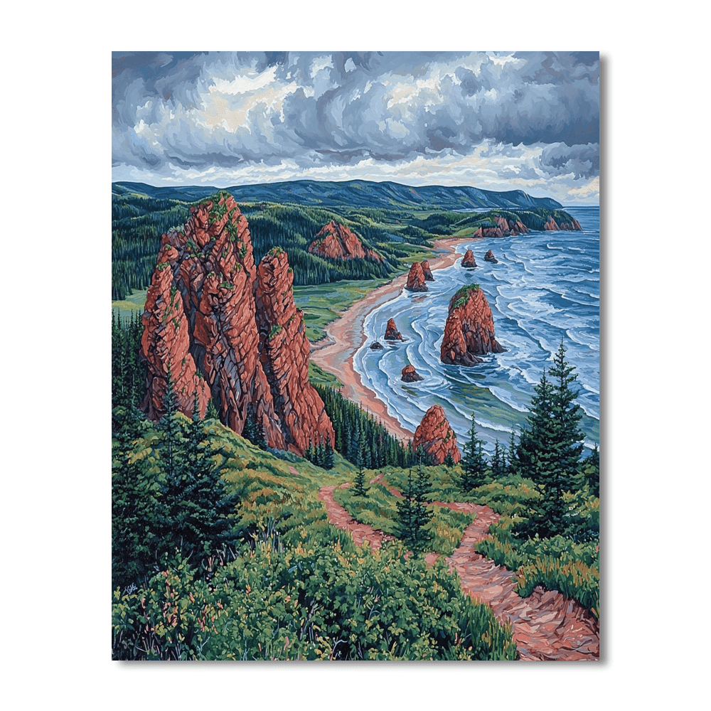 Bay Of Fundy - New Brunswick Paint By Numbers