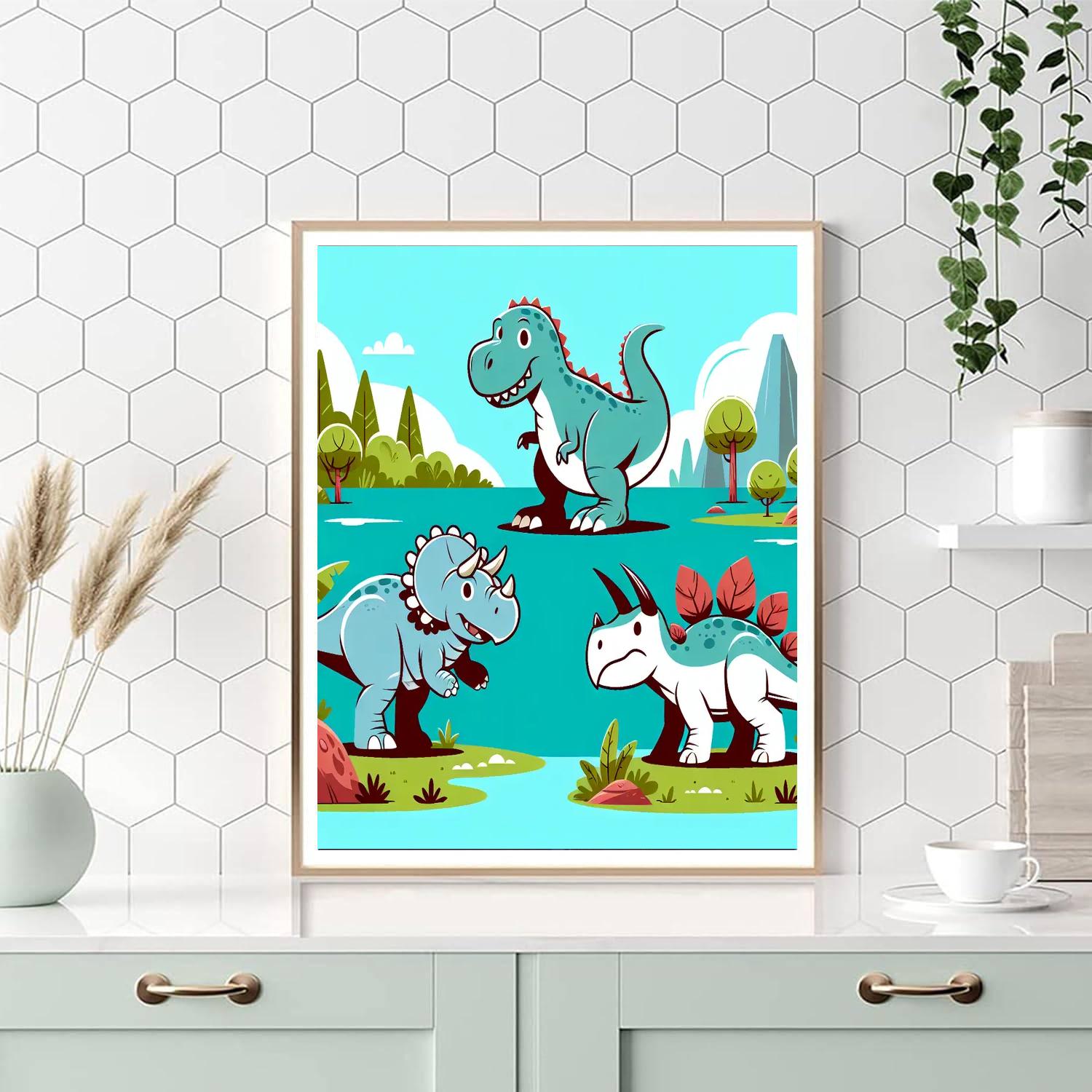 Dinosaurs Discover Number Painting