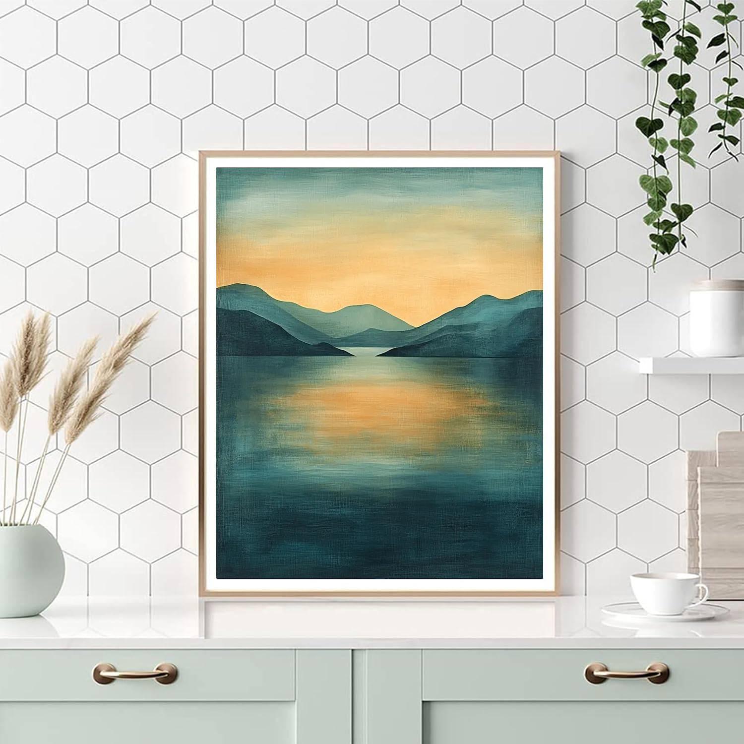 Paul Klee Inspired Serenity In Abstraction  Painting Number Kit