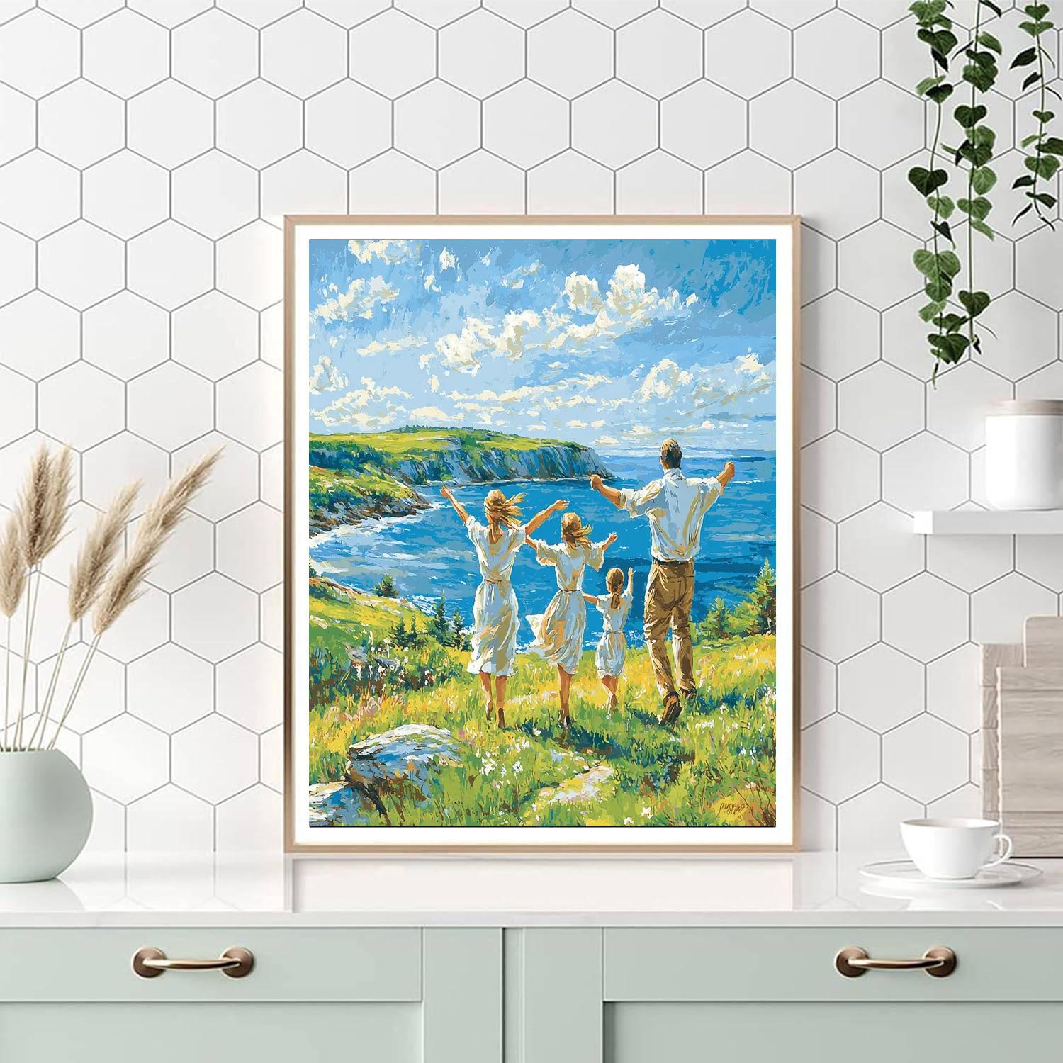 A Mother’s Guiding Hand Numbered Painting Kits