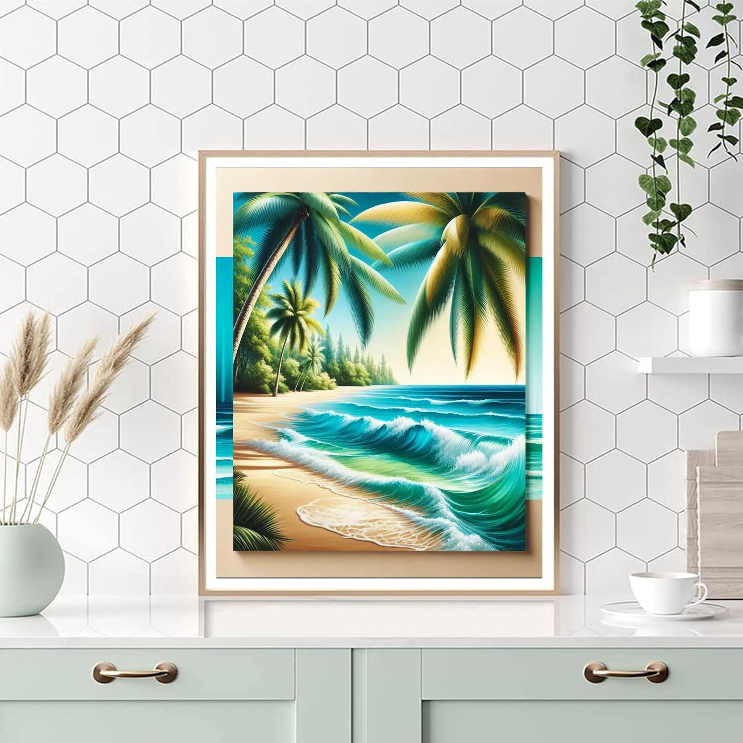 Gorgeous Tropical Paradise Paint By Color
