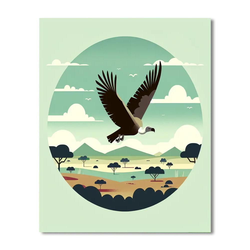 Vibrant Vultures Numbered Painting Kits