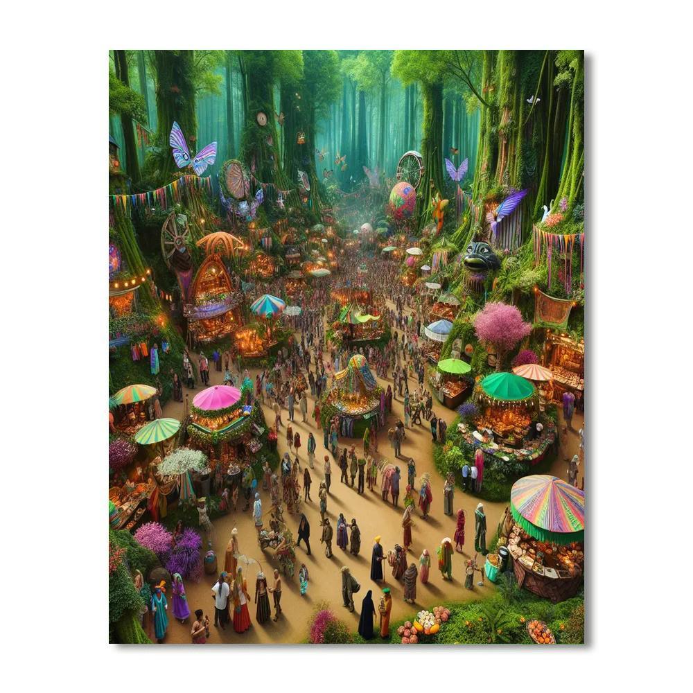 The Oregon Country Fair Number Painting